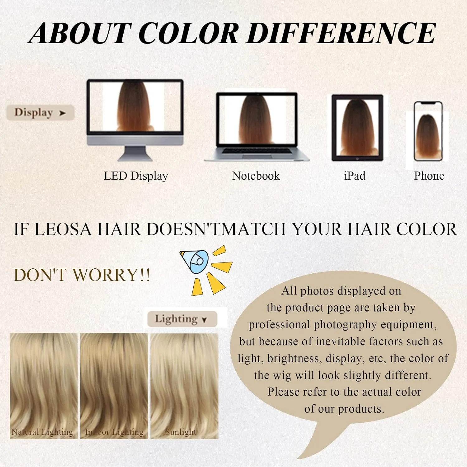 LEOSA Long Layered Wig for Women - 16-Inch Natural Black Hair Extension - Fashion Soft Heat Resistant Fiber Synthetic Hair Replacement (Natural Black#)