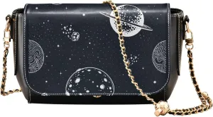 Llama Alpaca Cactus Cute Shoulder Leather Bags Black Women Crossbody Bag Purses Phone Handbags with Chain Strap