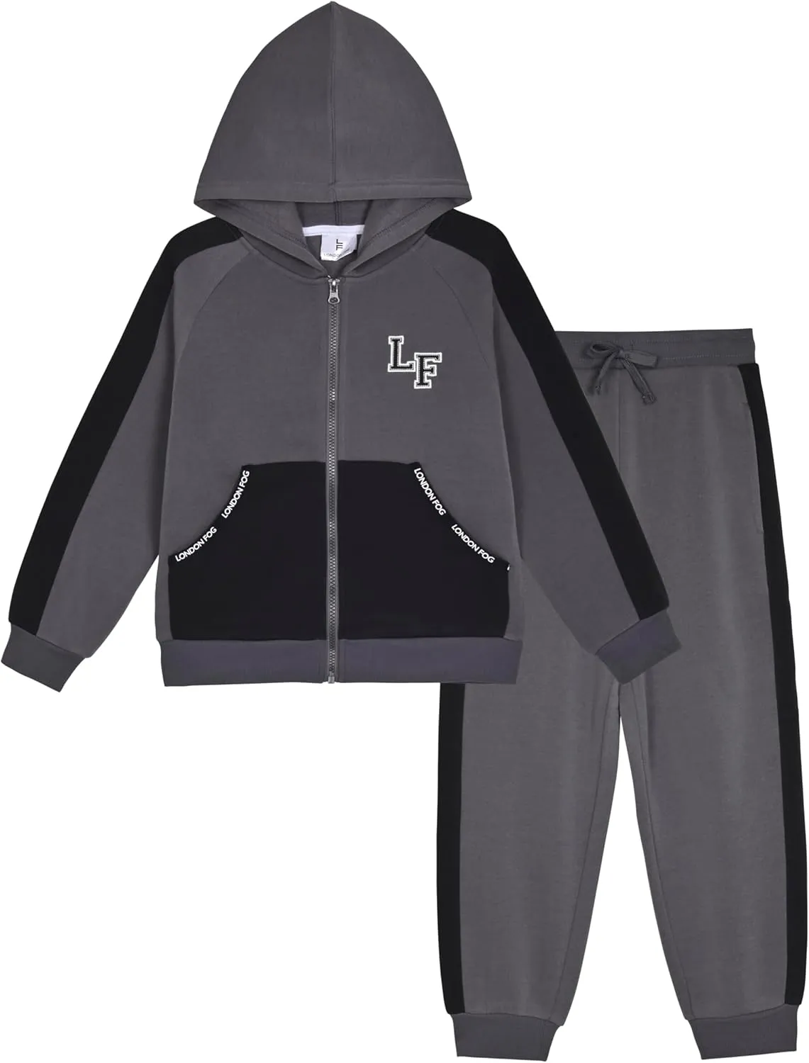 LONDON FOG Boys Fleece Sweatsuit Hoodie and Sweatpants