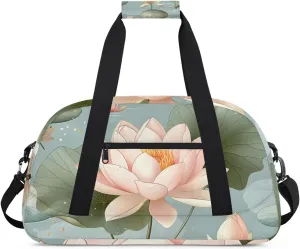 Lotus Gym bag Lotus Flowers Pond Gym bag for travelling fitness sports and more