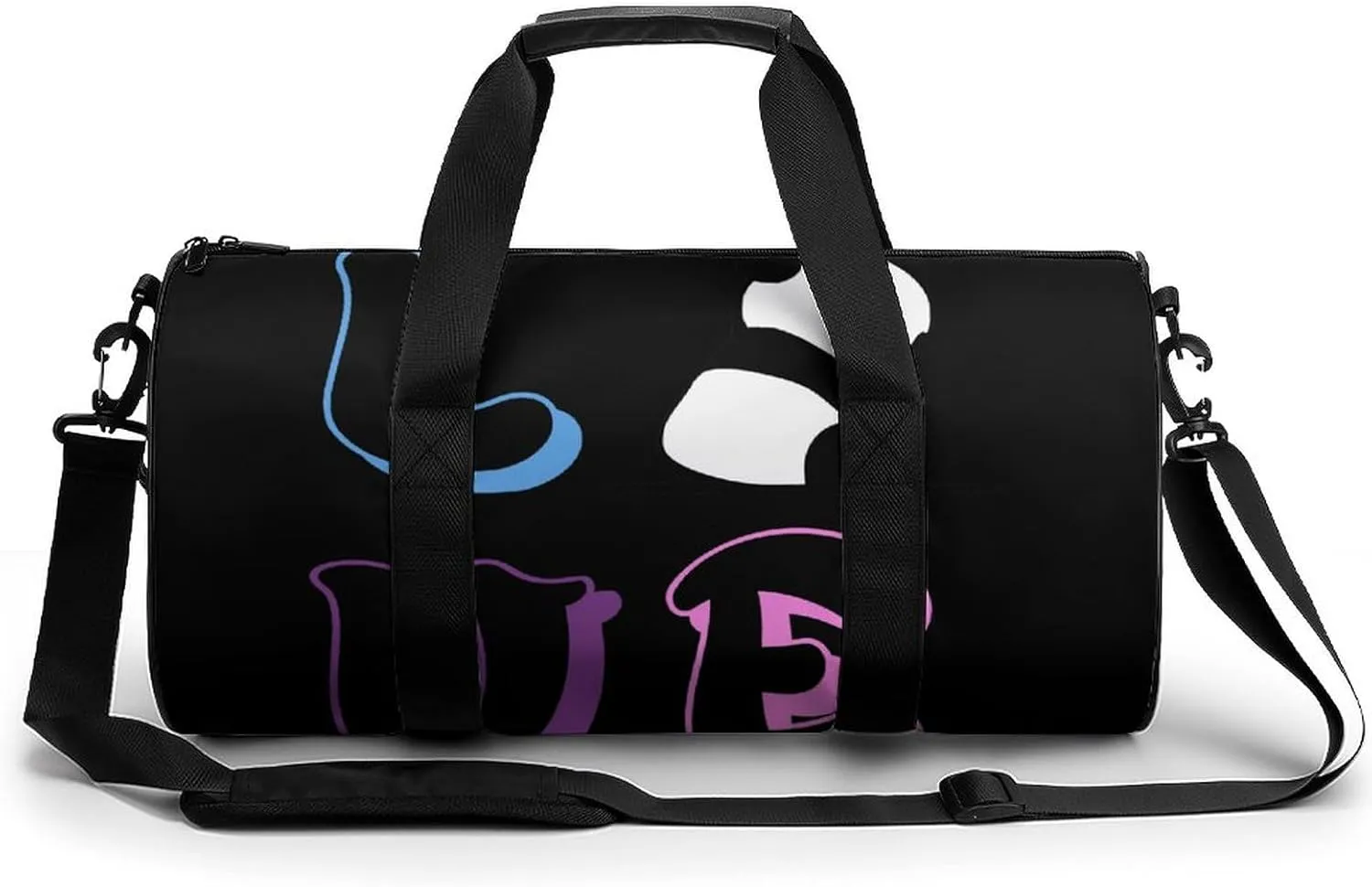 Love Panda Gym Bag Unisex Duffle Bags Crossbody Handbags for Workout Weekender Overnight Travel