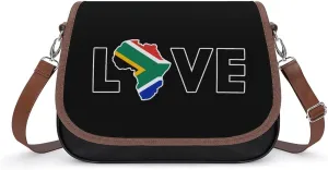 Love South Africa Cute Crossbody Purses for Women Leather Shoulder Bag Adjustable Shoulder Strap Handbag