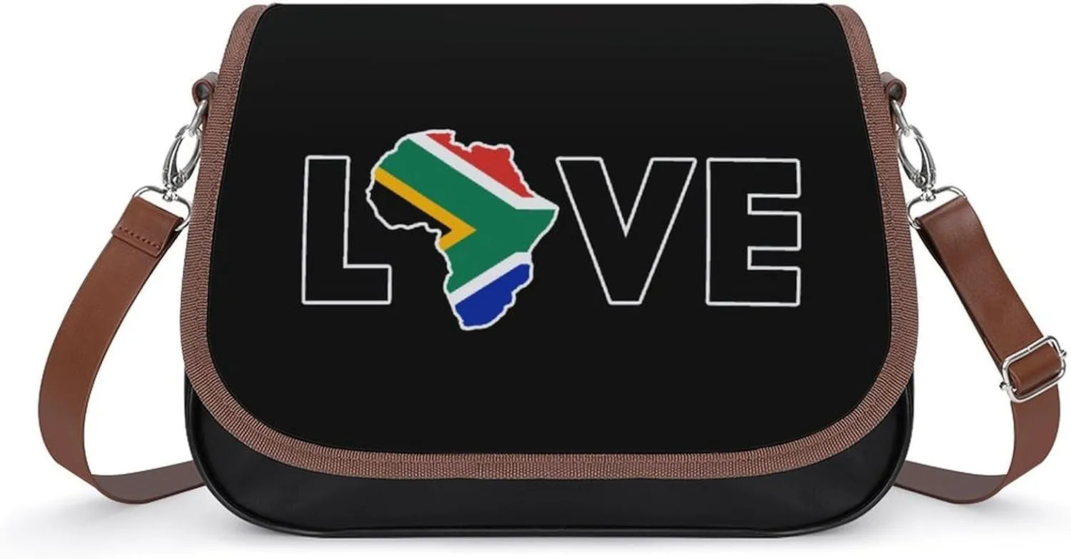 Love South Africa Cute Crossbody Purses for Women Leather Shoulder Bag Adjustable Shoulder Strap Handbag
