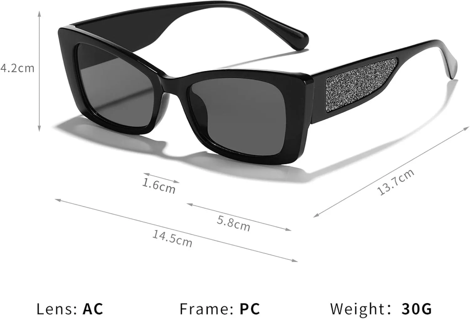 Luxury Cat Eye Trend Sun Glasses Vintage Big Frame Punk Sexy Ladies Shades