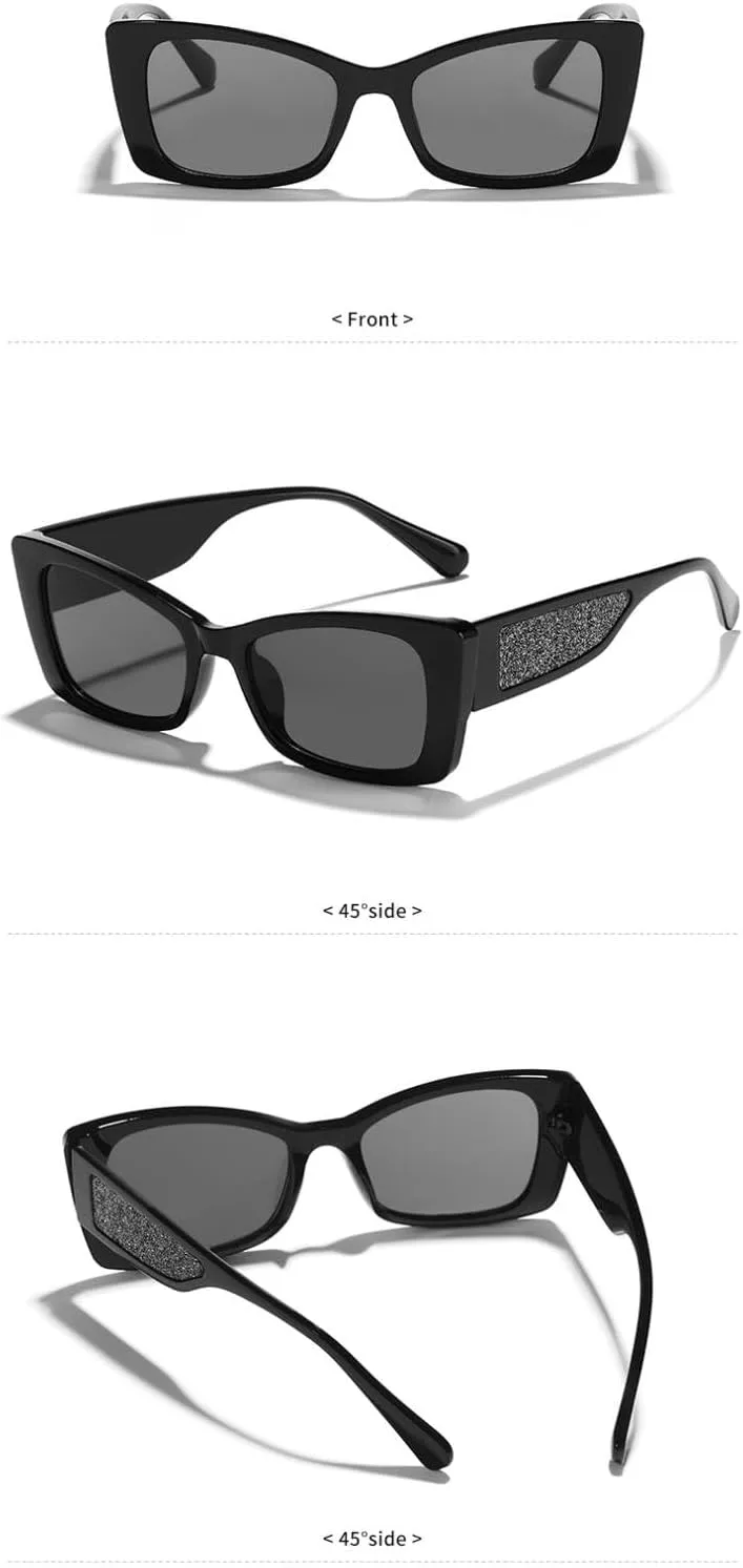 Luxury Cat Eye Trend Sun Glasses Vintage Big Frame Punk Sexy Ladies Shades