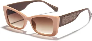 Luxury Cat Eye Trend Sun Glasses Vintage Big Frame Punk Sexy Ladies Shades