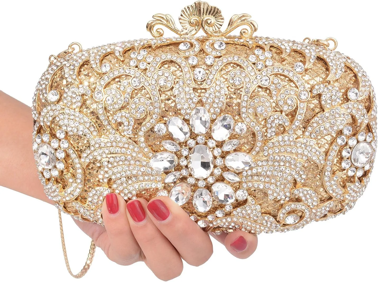 Luxury Crystal Clutch Women Rhinestone Evening Bag for Party and Wedding