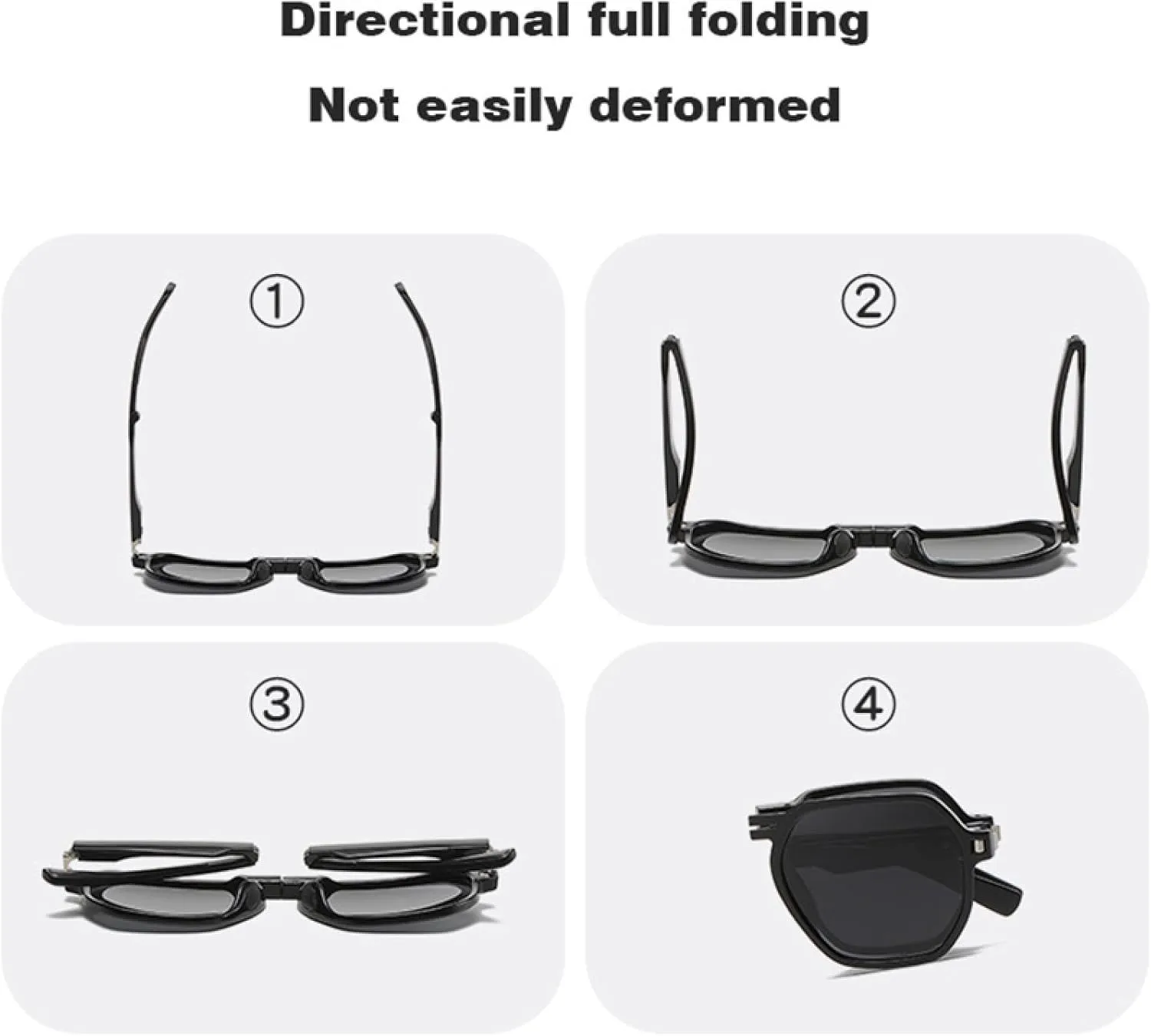Luxury Fold Sunglasses Women for Men Male Trendy Sun Glasses Fashion Vintage Punk Ladies Shades