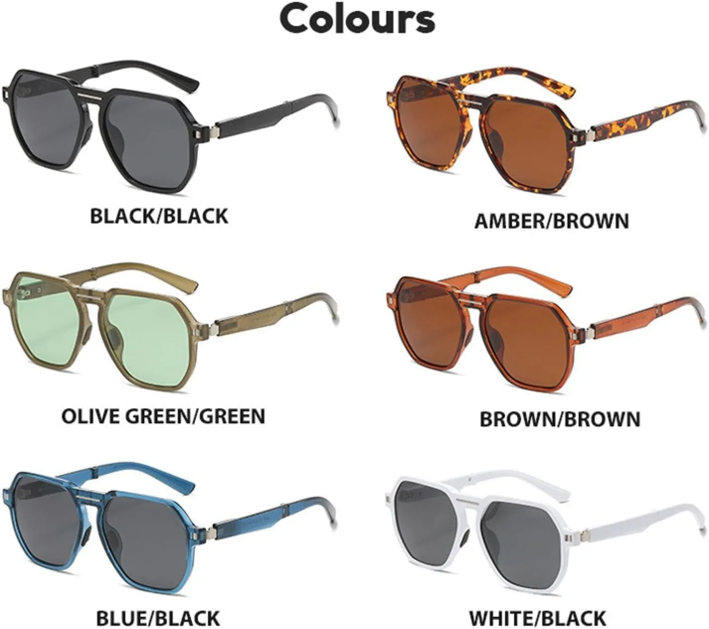 Luxury Fold Sunglasses Women for Men Male Trendy Sun Glasses Fashion Vintage Punk Ladies Shades