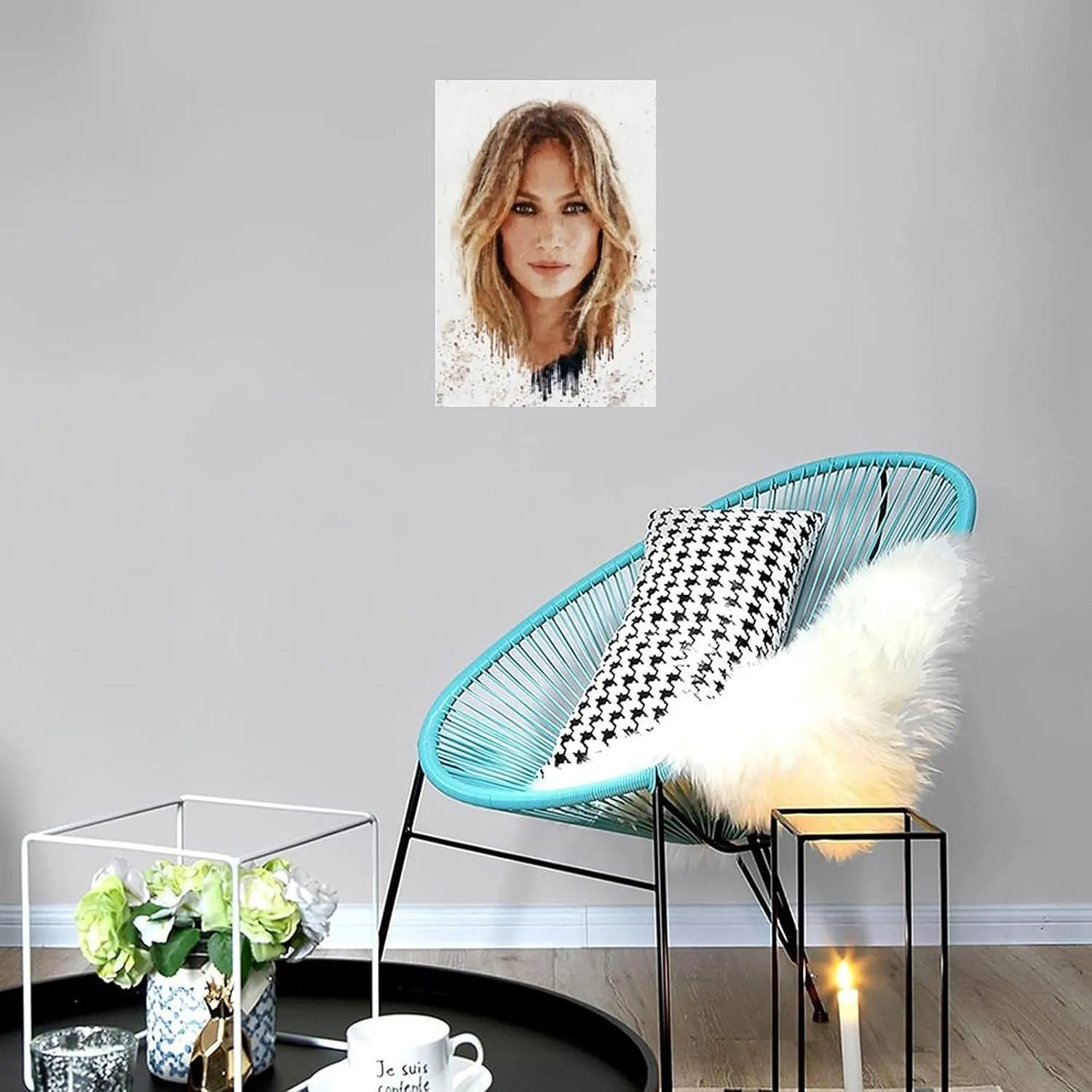 LXLCFHTD Jennifer Lopez (5) Canvas Poster Wall Art Decor Print Picture Paintings for Living Room Bedroom Decoration Unframe-style 20x30inch(50x75cm)