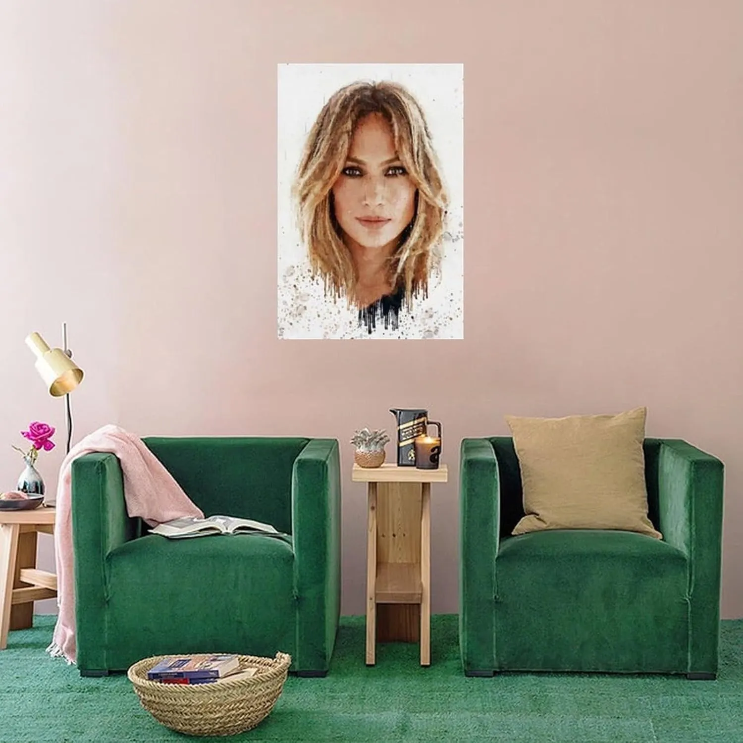 LXLCFHTD Jennifer Lopez (5) Canvas Poster Wall Art Decor Print Picture Paintings for Living Room Bedroom Decoration Unframe-style 20x30inch(50x75cm)