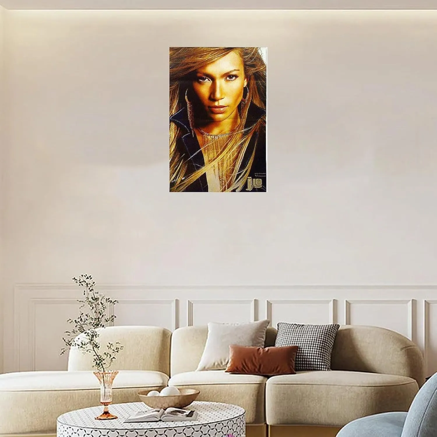 LXLCFHTD Jennifer Lopez By J Lo Canvas Poster Wall Art Decor Print Picture Paintings for Living Room Bedroom Decoration Unframe-style 12x18inch(30x45cm)
