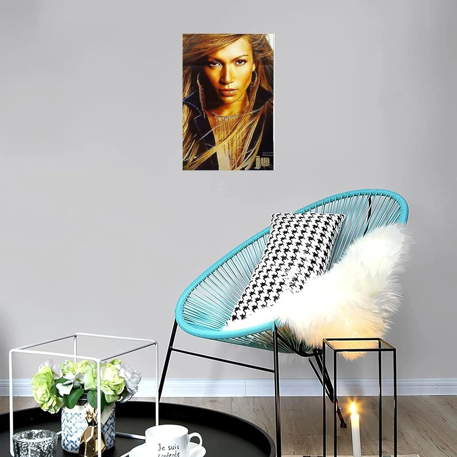 LXLCFHTD Jennifer Lopez By J Lo Canvas Poster Wall Art Decor Print Picture Paintings for Living Room Bedroom Decoration Unframe-style 12x18inch(30x45cm)