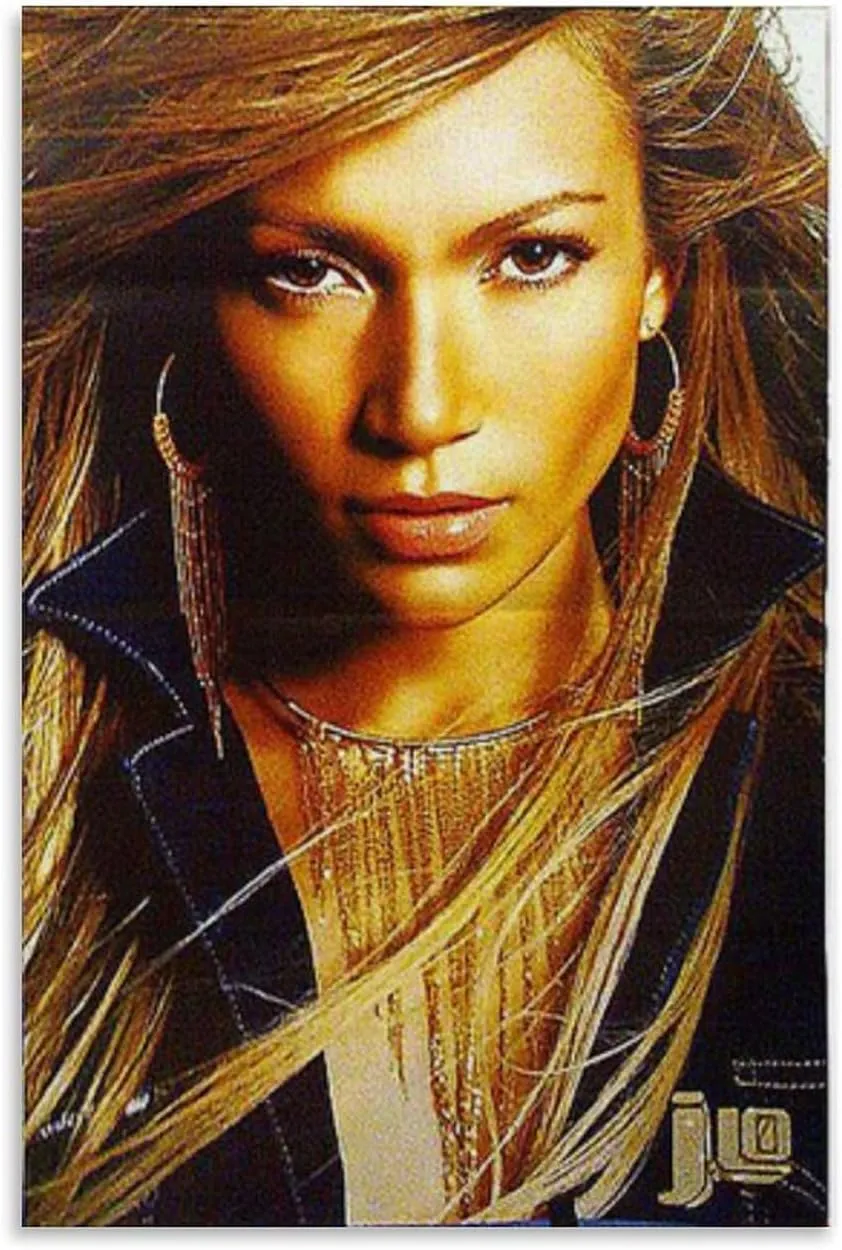 LXLCFHTD Jennifer Lopez By J Lo Canvas Poster Wall Art Decor Print Picture Paintings for Living Room Bedroom Decoration Unframe-style 12x18inch(30x45cm)