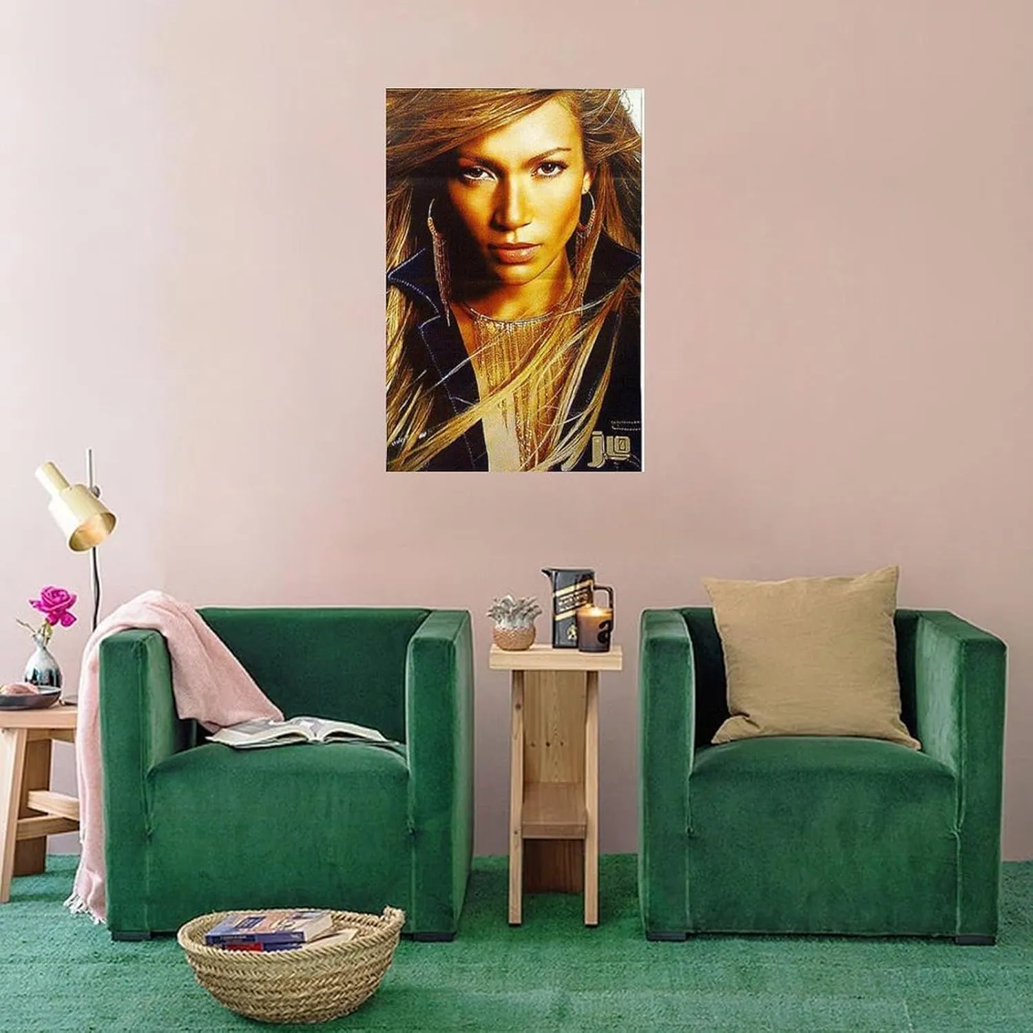 LXLCFHTD Jennifer Lopez By J Lo Canvas Poster Wall Art Decor Print Picture Paintings for Living Room Bedroom Decoration Unframe-style 12x18inch(30x45cm)