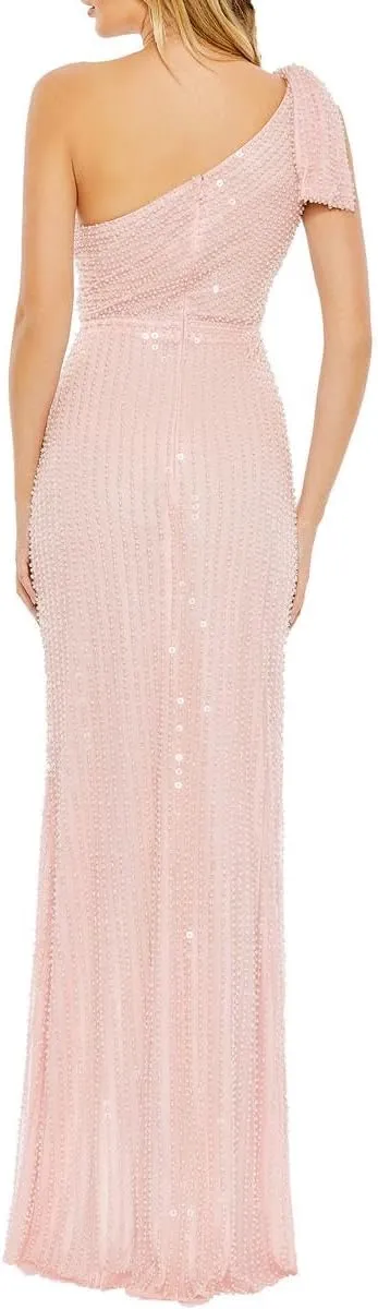 Mac Duggal 93735 One Shoulder Dress for Evening - Elegant Beaded Dress for Women