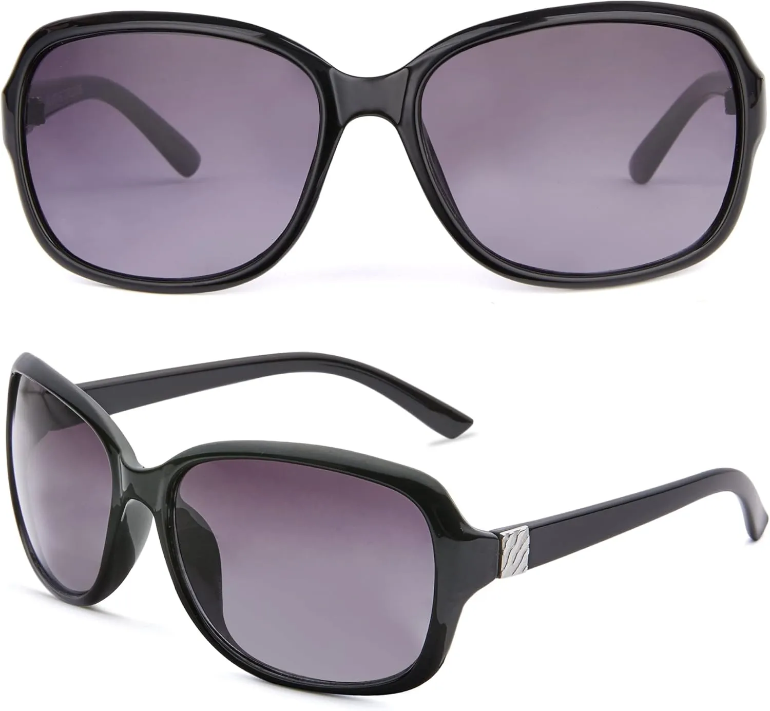 Madison Avenue 2 Pack Classic Vintage Sunglasses for Women Men,Fashion Sun Shades Glasses with UV400 Protection
