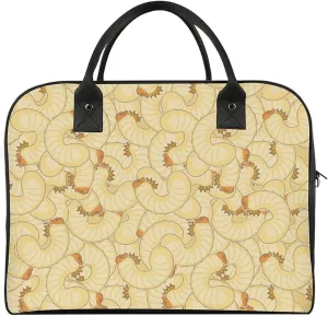 Maggot Beetle Larva Duffle Bag for Travel Crossbody Sports Tote Gym Bag Shoulder Weekender Overnight Bag