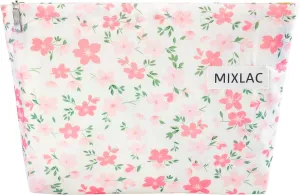 Makeup Bag Women Floral Travel Toiletry Bag Daily Use Cosmetic Bags Pouch, Pink Flowerss
