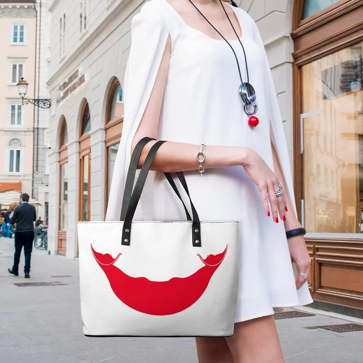 Malta Flag Women’s Tote Handbag Leather Stylish Organizer Bag for Shopping and Work