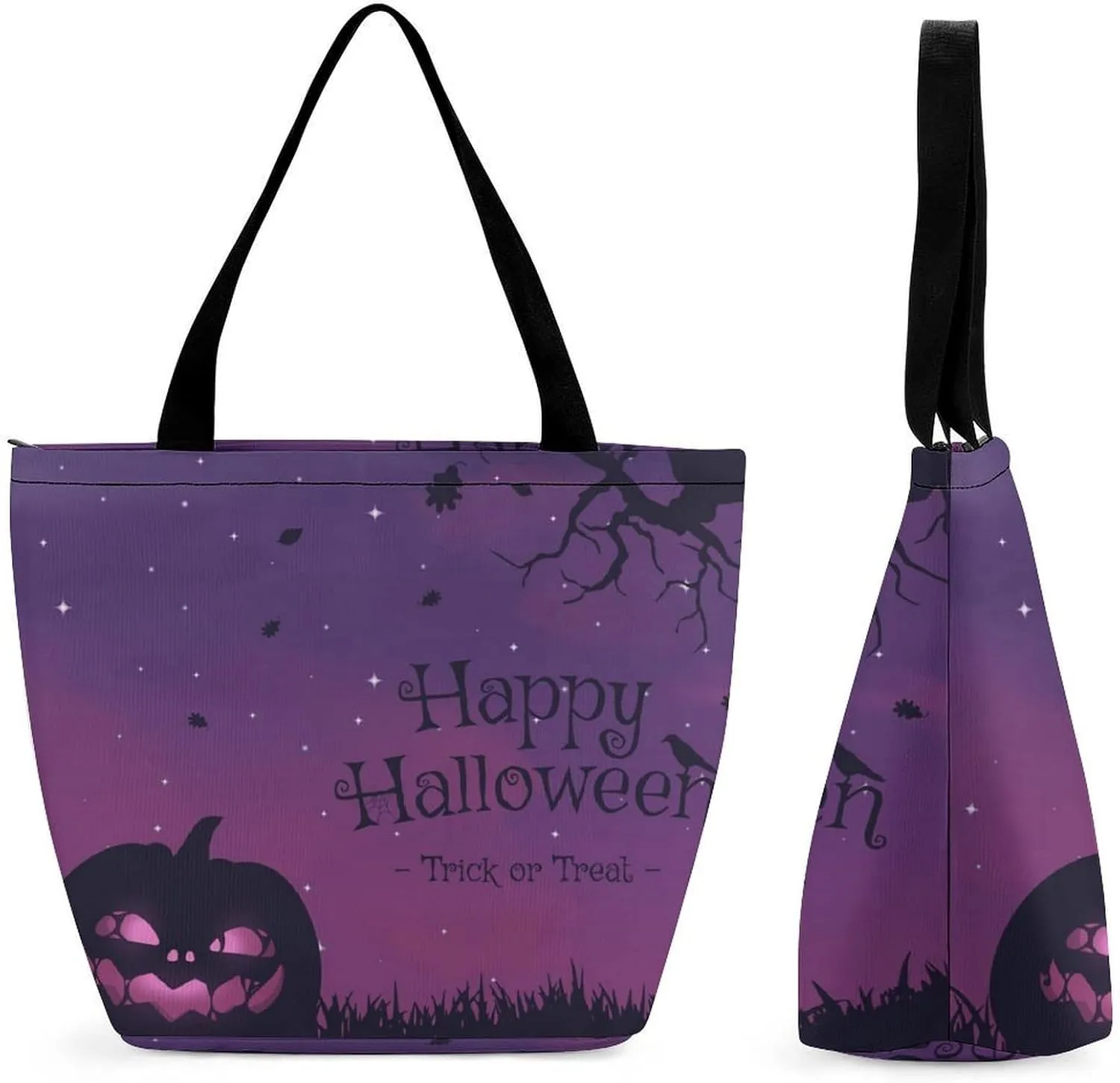 Map Kawaii Hobo Handbags With Zipper Women's Tote Handbags