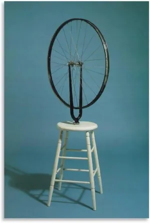 Marcel Duchamp Print Painting Bicycle Wheel Artworks Canvas Poster Room Aesthetic Wall Art Prints Home Modern Decor Gifts Framed-unframed 12x18inch(30x45cm)