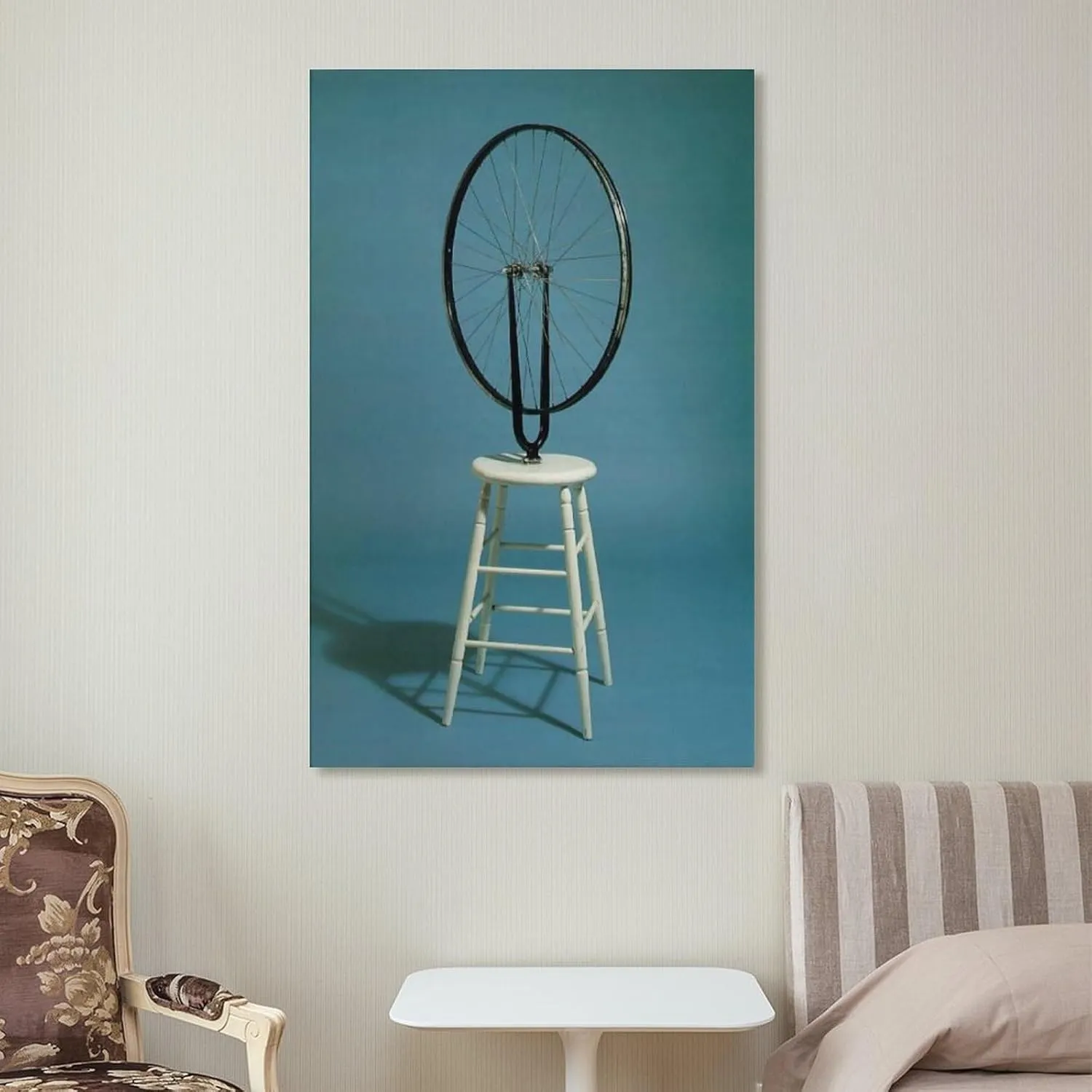 Marcel Duchamp Print Painting Bicycle Wheel Artworks Canvas Poster Room Aesthetic Wall Art Prints Home Modern Decor Gifts Framed-unframed 12x18inch(30x45cm)