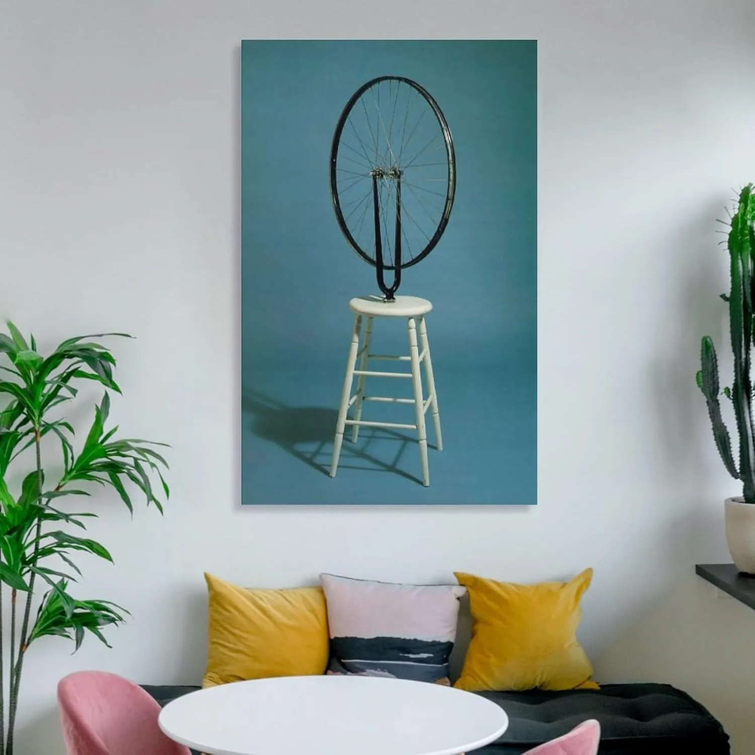 Marcel Duchamp Print Painting Bicycle Wheel Artworks Canvas Poster Room Aesthetic Wall Art Prints Home Modern Decor Gifts Framed-unframed 12x18inch(30x45cm)