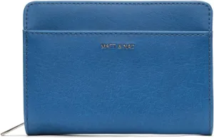 Matt & Nat Vegan Handbags Webber Small Wallet, Bluejay (Blue) - Designer Purses & Bags, Men & Women, Cruelty-Free, Animal Free
