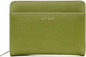 Matt & Nat Vegan Handbags Webber Small Wallet, Frog (Green) - Designer Purses & Bags, Men & Women, Cruelty-Free, Animal Free