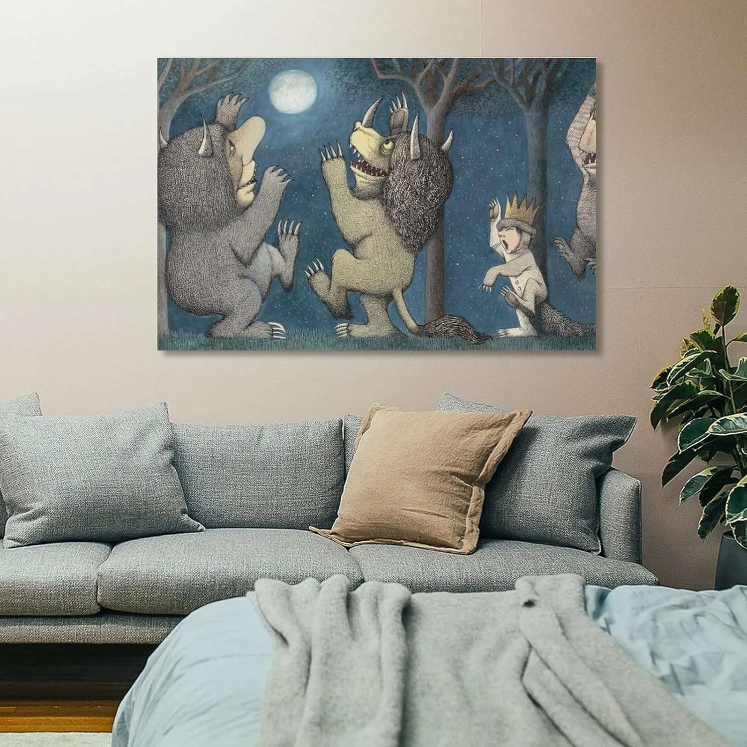 Maurice Sendak Print Painting (46) Canvas Wall Art Poster Decorative Bedroom Modern Home Print Picture Artworks Posters 16x24inch(40x60cm)