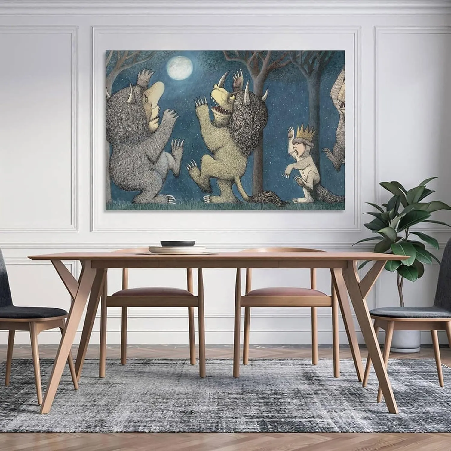 Maurice Sendak Print Painting (46) Canvas Wall Art Poster Decorative Bedroom Modern Home Print Picture Artworks Posters 16x24inch(40x60cm)