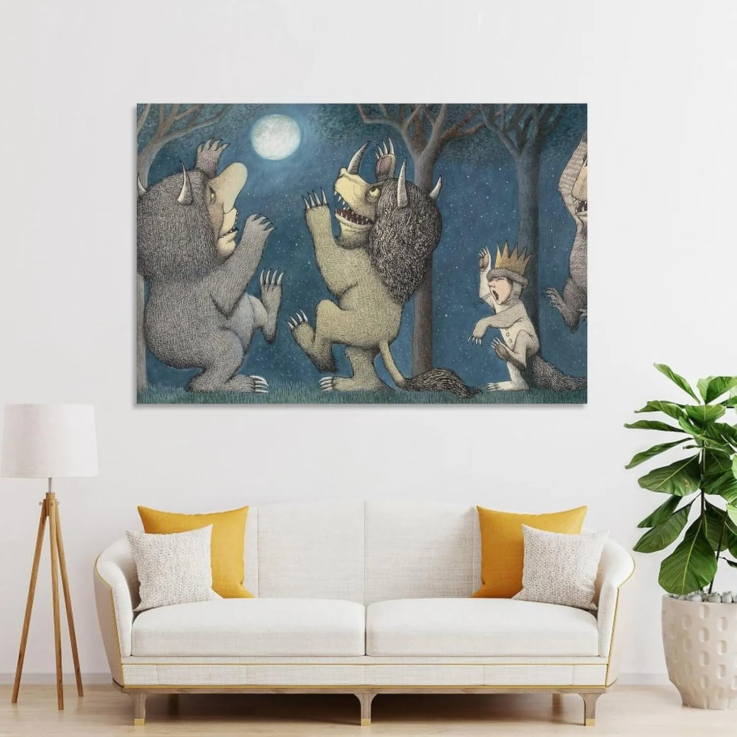 Maurice Sendak Print Painting (46) Canvas Wall Art Poster Decorative Bedroom Modern Home Print Picture Artworks Posters 16x24inch(40x60cm)