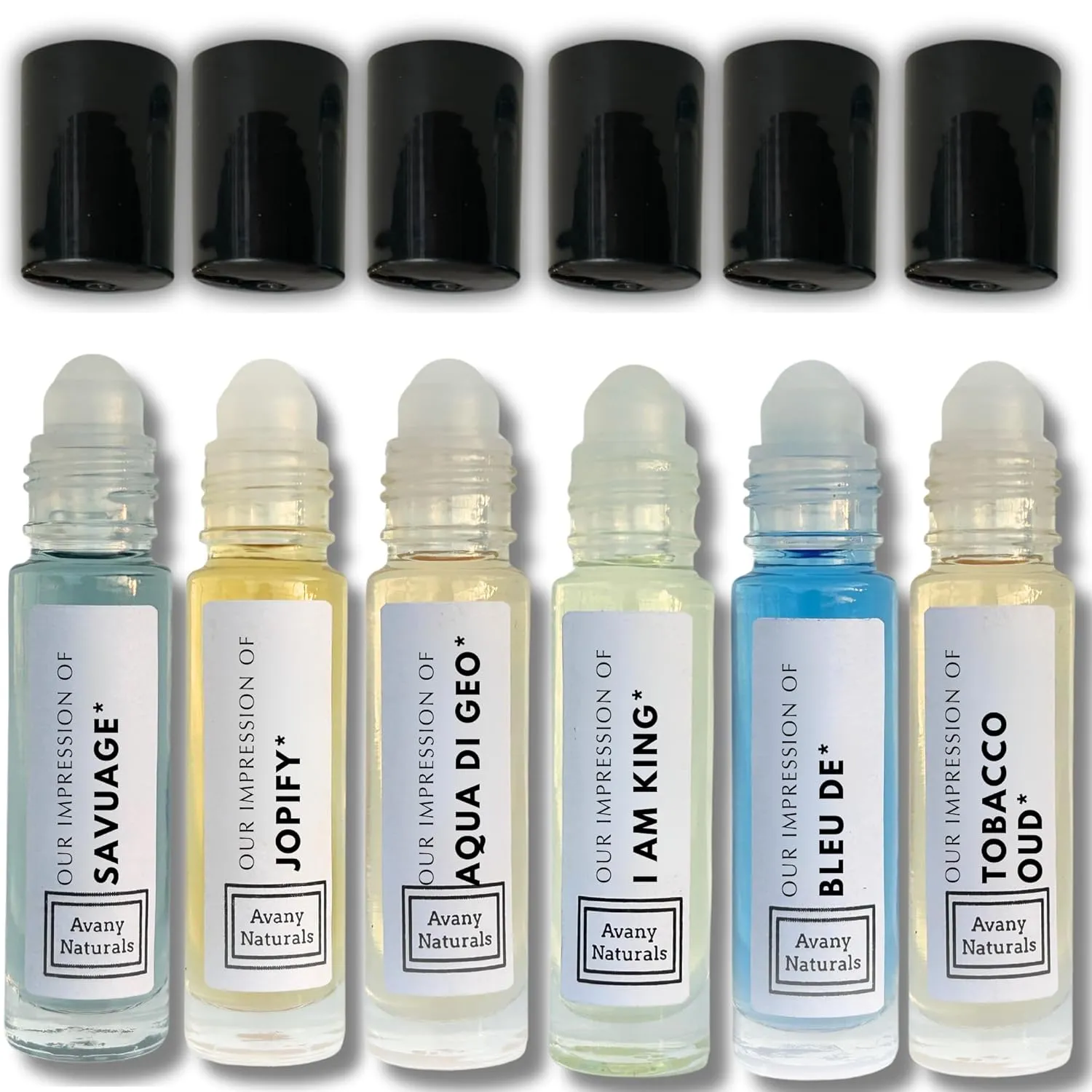 Men Body Oil Cologne - Replicant Perfume, Perfume Oil Long Lasting, Alt Fragrance Body Oil, Gourmand Cologne, 6 Pc (Sexy Man)