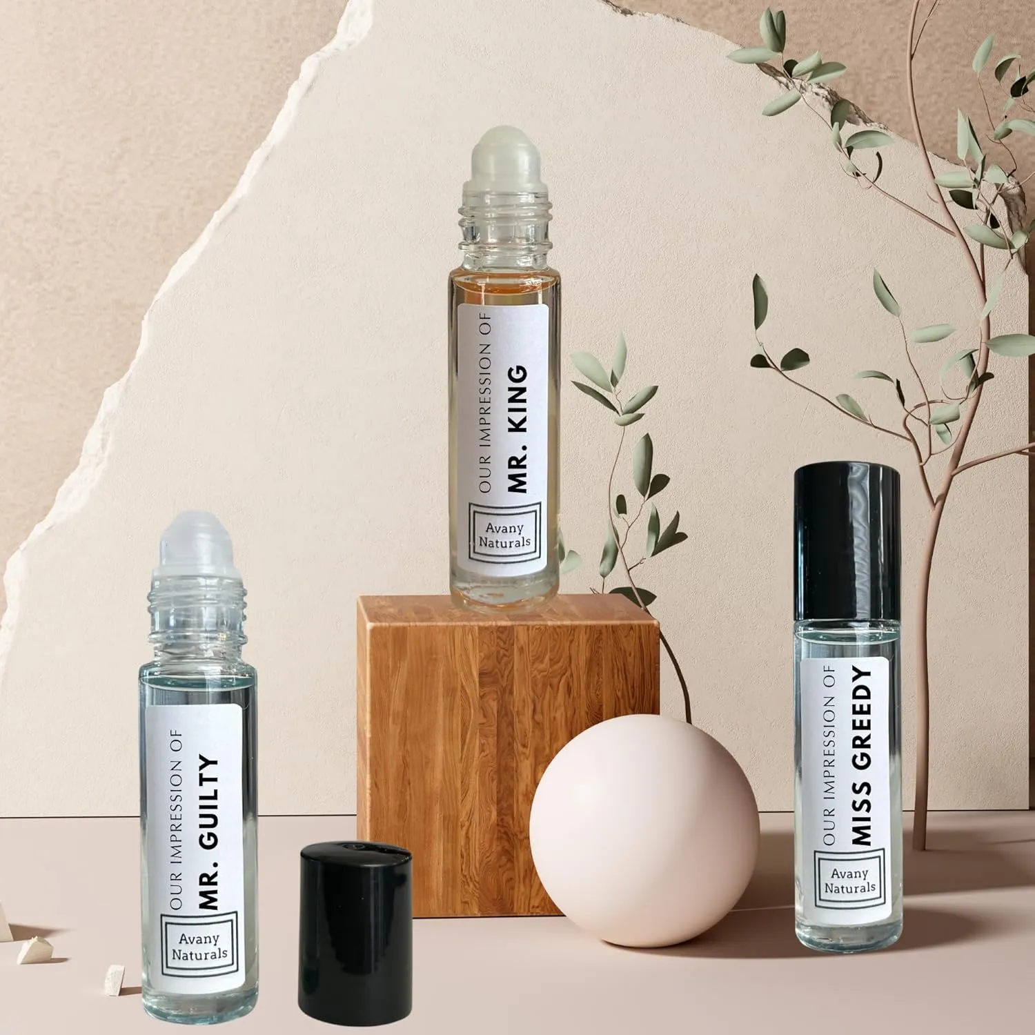 Men Body Oil Cologne - Replicant Perfume, Perfume Oil Long Lasting, Alt Fragrance Body Oil, Gourmand Cologne, 6 Pc (Sexy Man)