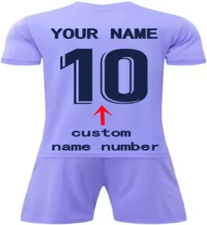 Men Kids Customizable BAR Soccer Custom 2024-25 Jersey Personalize Name Number Shirt Shorts give Gifts to Fans Uniform