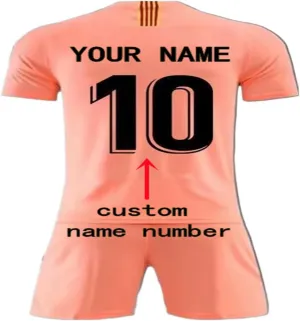 Men Kids Customizable BAR Soccer Custom 2024-25 Jersey Personalize Name Number Shirt Shorts give Gifts to Fans Uniform