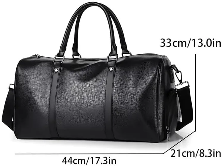 Men's fashion travel bag, fitness bag, multifunctional yoga bag, dry wet separation handbag, leisure travel bag(Brown)