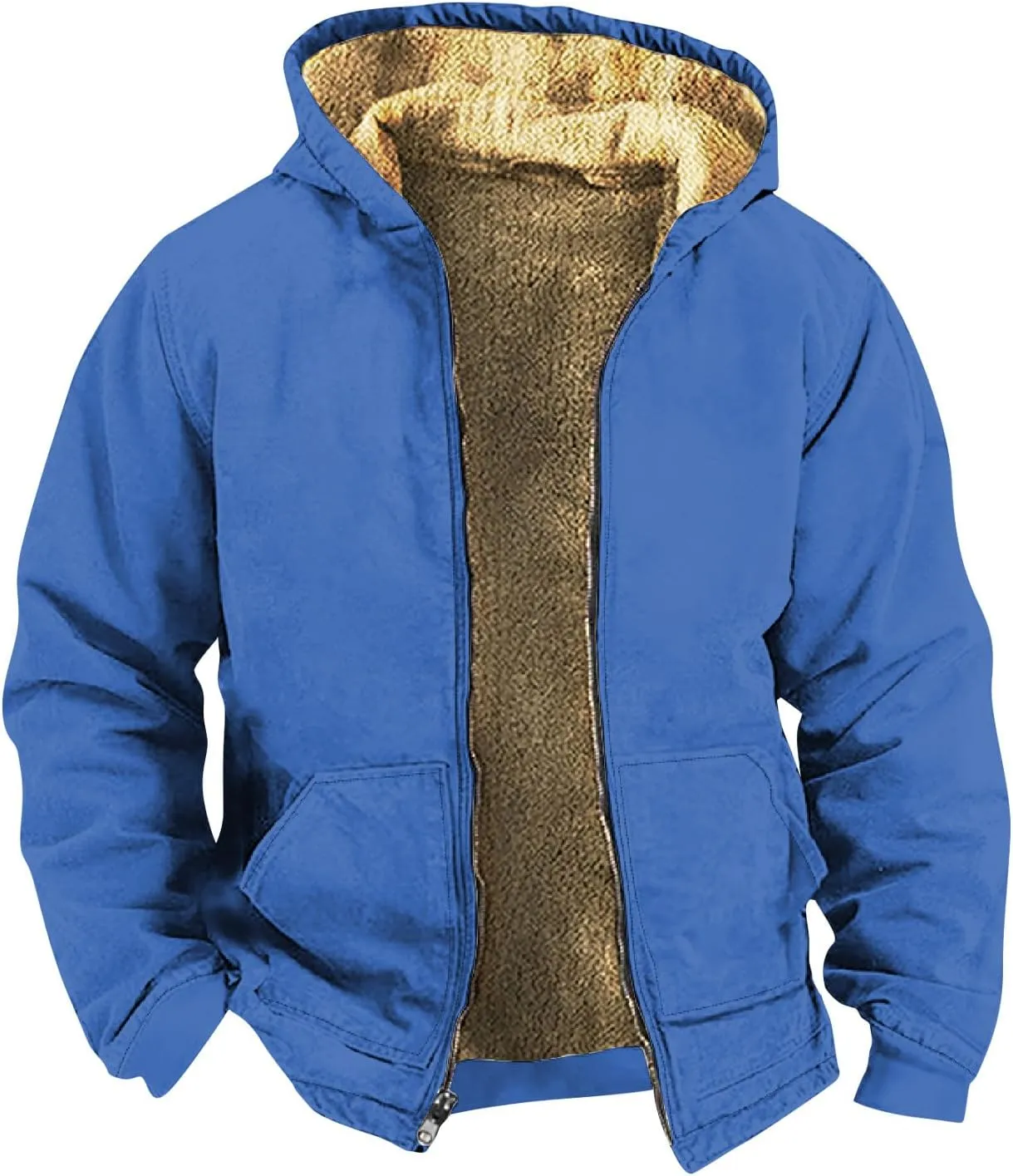 Men's Long Winter Coat Heavyweight Down Jacket Winter Warm Tactical Jackets Casual Zipper Casual Hoodies Plus Size