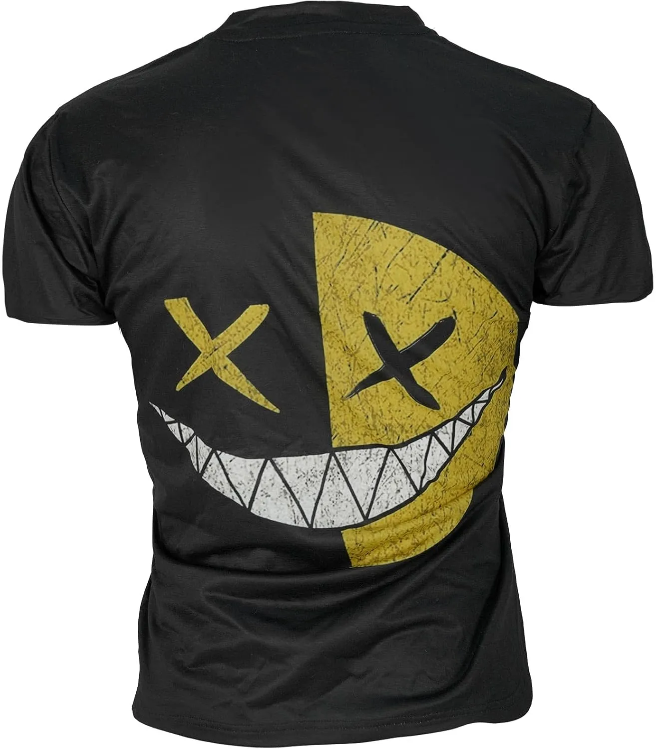 Men's Novelty Devil Graffiti Short Sleeve Tees Vintage Quirky Print T-Shirt