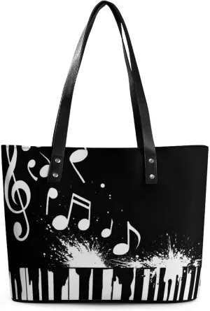 Men's Portable Tote Bag Trendy Modern Leather Handbag For Work Weekend
