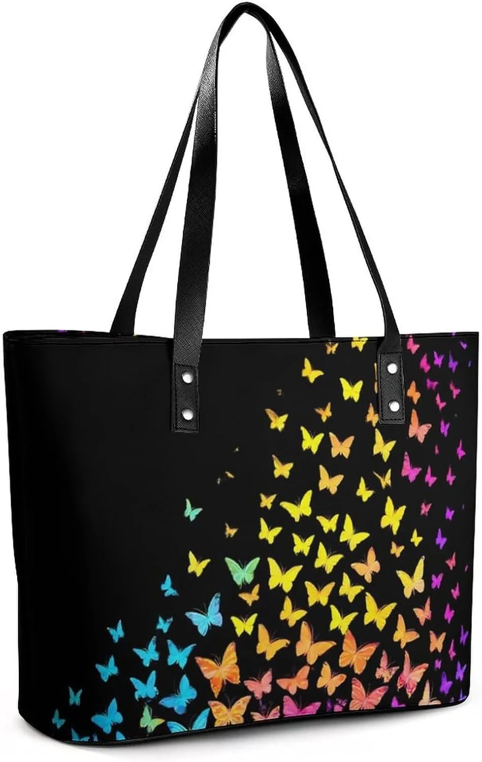 Men's Portable Tote Bag Trendy Modern Leather Handbag For Work Weekend
