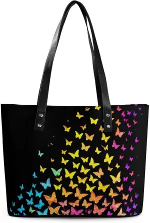 Men's Portable Tote Bag Trendy Modern Leather Handbag For Work Weekend