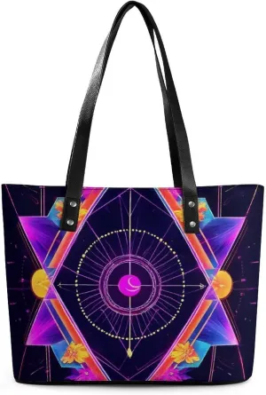 Men's Portable Tote Bag Trendy Modern Leather Handbag For Work Weekend