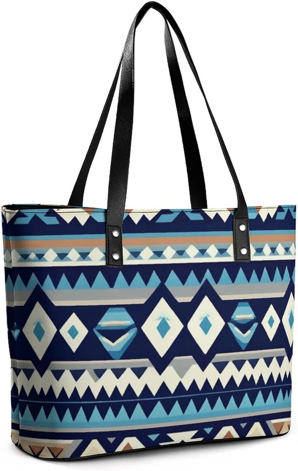 Men's Portable Tote Bag Trendy Modern Leather Handbag For Work Weekend