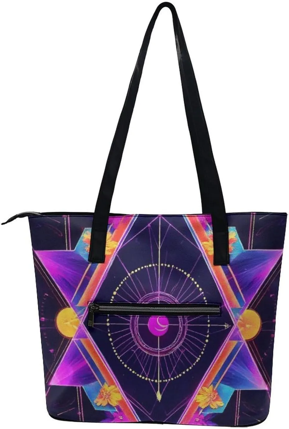 Men's Portable Tote Bag Trendy Modern Leather Handbag For Work Weekend
