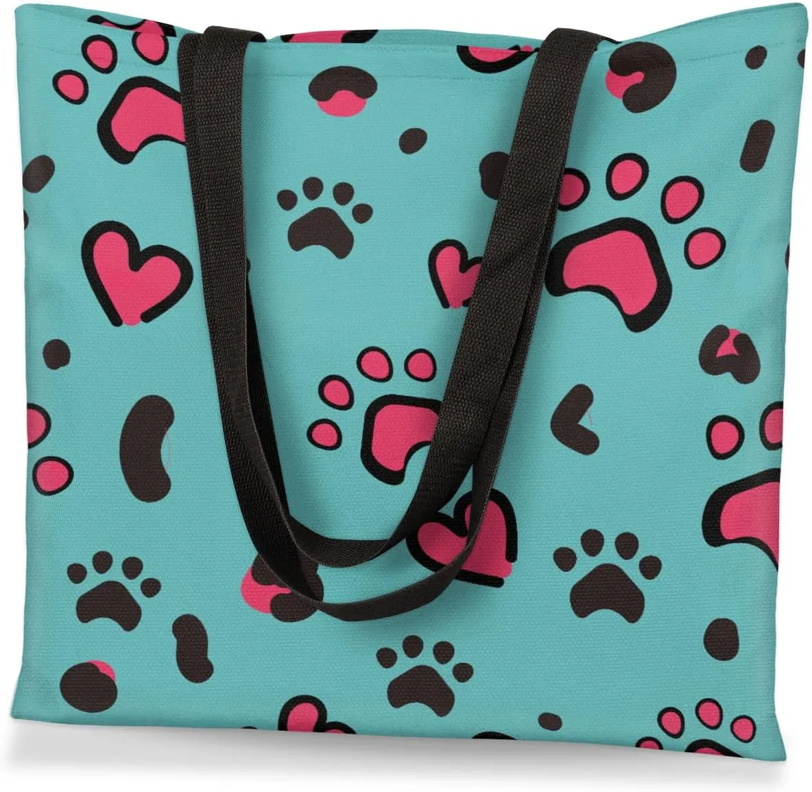 Mermaid Tail Canvas Tote Bag for Women Men Stylish Tote Handbag Shoulder Bag Reusable Grocery Bag