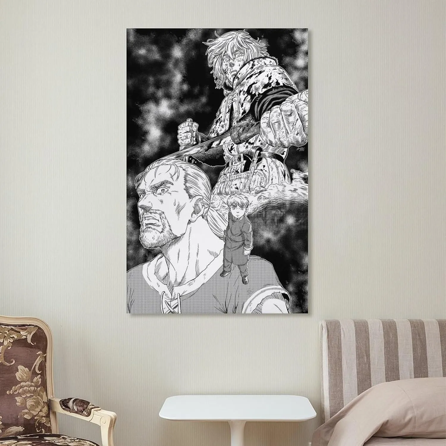 MERRYCHENG Manga Poster Vinland Saga Poster Decorative Painting Canvas Wall Art Living Room Posters Bedroom Painting 16x24inch(40x60cm)