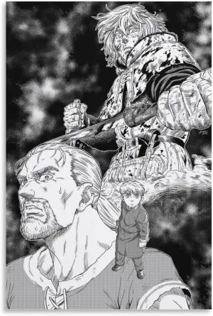 MERRYCHENG Manga Poster Vinland Saga Poster Decorative Painting Canvas Wall Art Living Room Posters Bedroom Painting 16x24inch(40x60cm)