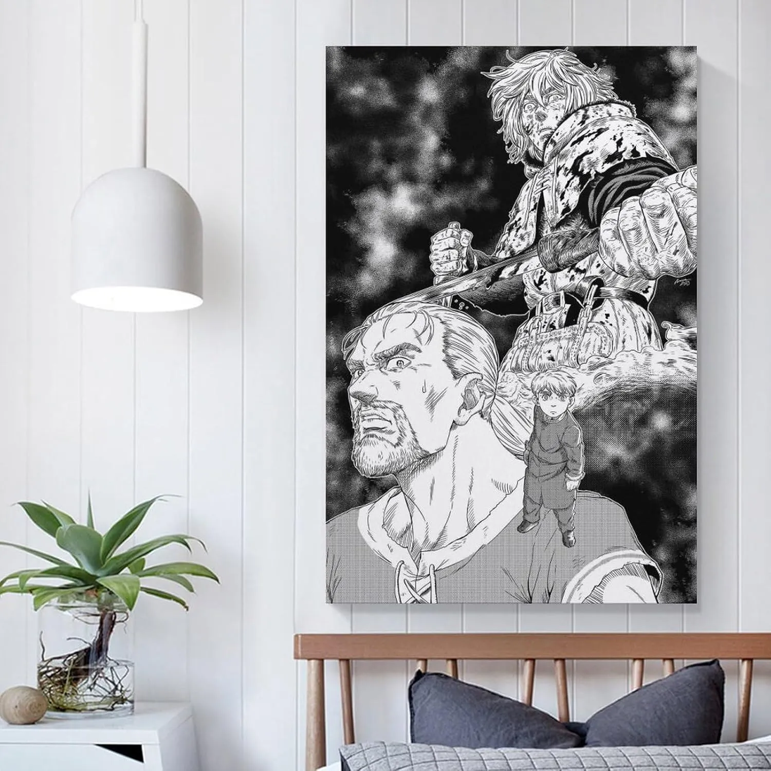 MERRYCHENG Manga Poster Vinland Saga Poster Decorative Painting Canvas Wall Art Living Room Posters Bedroom Painting 16x24inch(40x60cm)